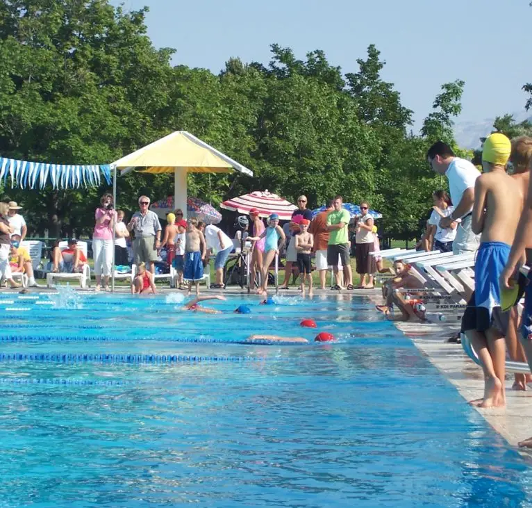 Kids at the pool.