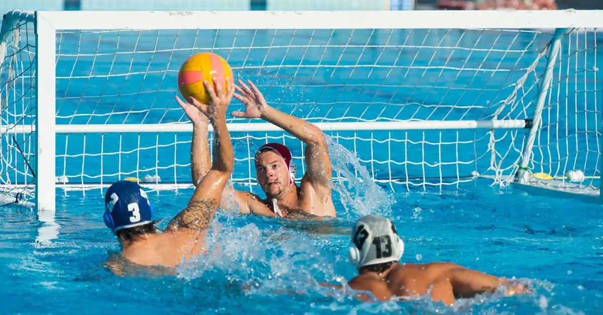 Water polo goal shot.