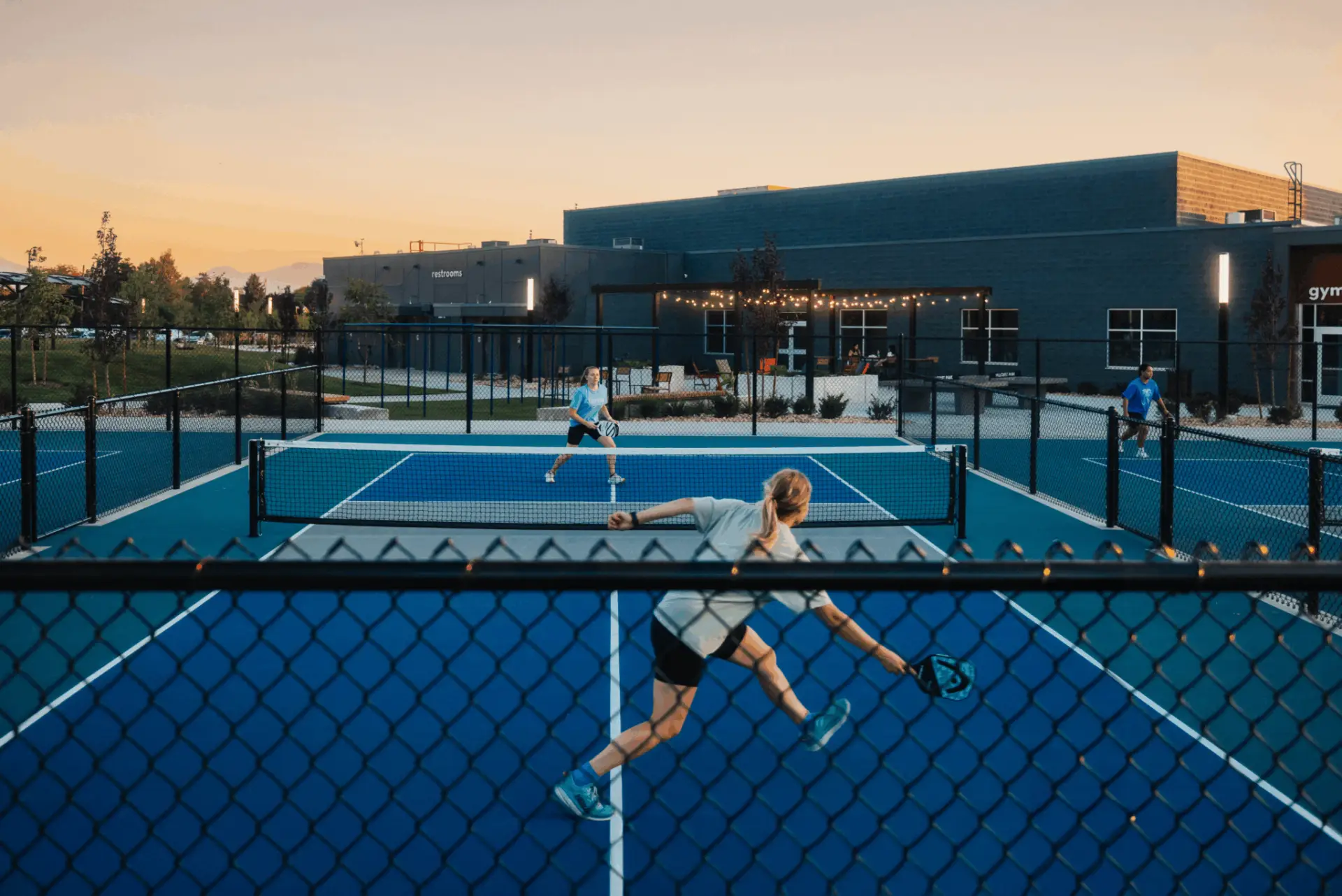 Hillcrest Park pickleball courts.