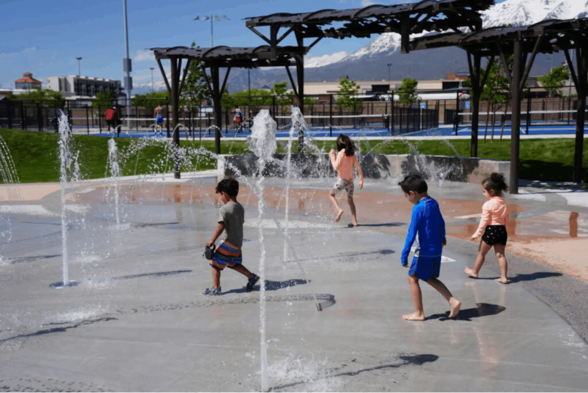 Hillcrest Park splash pad.