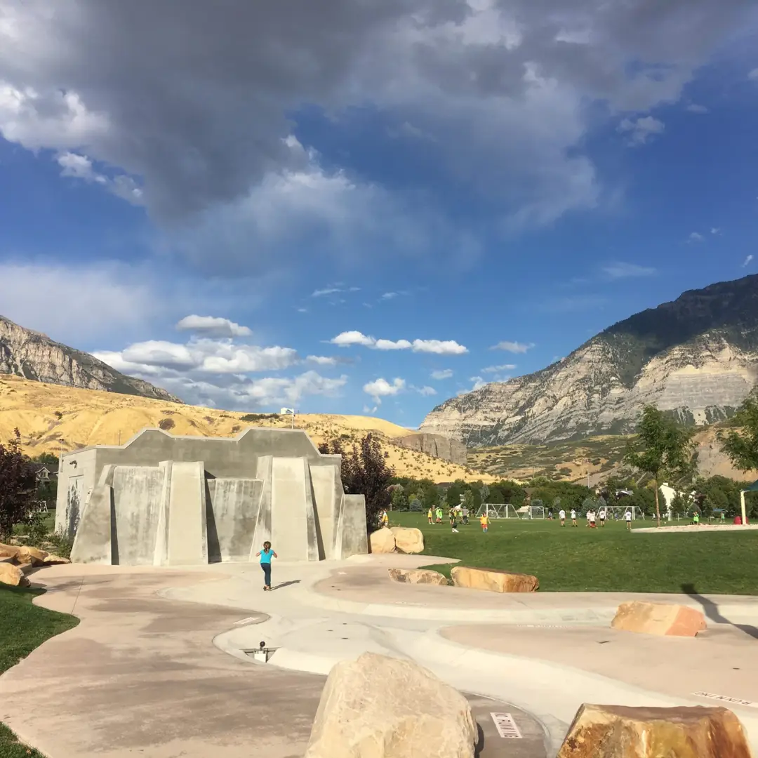 Palisade Park splash pad.