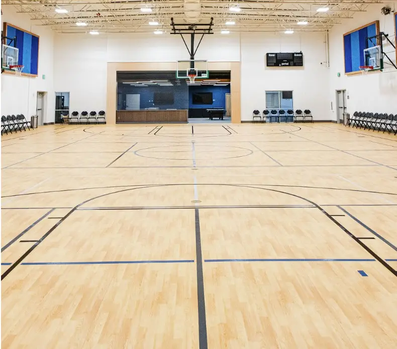Indoor court for sports.